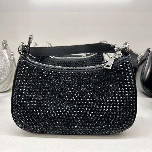 NWT ❤️❤️ LAST ONE ❤️ Coach Teri Mini Crossbody Bag Crystal Black Purse satchel - Picture 2 of 15